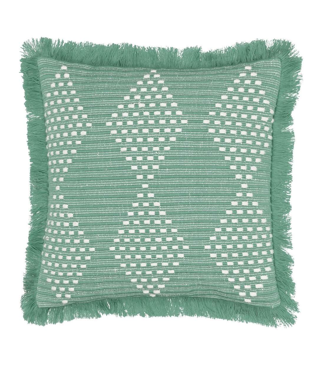 Woven cushion cover 45cm x 45cm green Furn