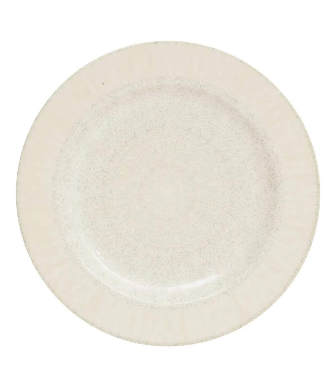 Lot de 6 Assiettes Plates Solène 28cm Beige-1