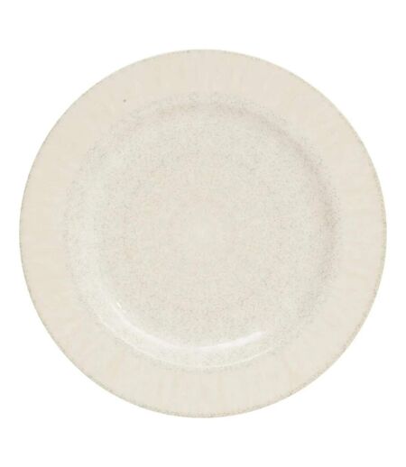 Lot de 6 Assiettes Plates Solène 28cm Beige