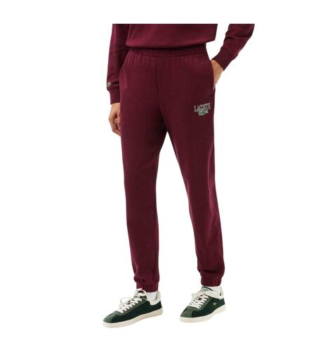 Womens/ladies Loungewear Fleece Relaxed Fit Joggers Zinfandel Lacoste