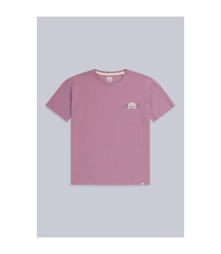 Womens/ladies leena organic cotton boxy t-shirt grape Animal