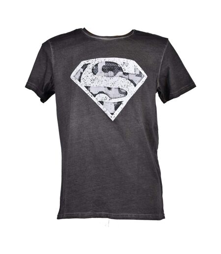 T shirt homme Licence Superhéros: Superman, Batman, Avengers..- Assortiment modèles photos selon arrivages- Er3532 Superman Anthracite