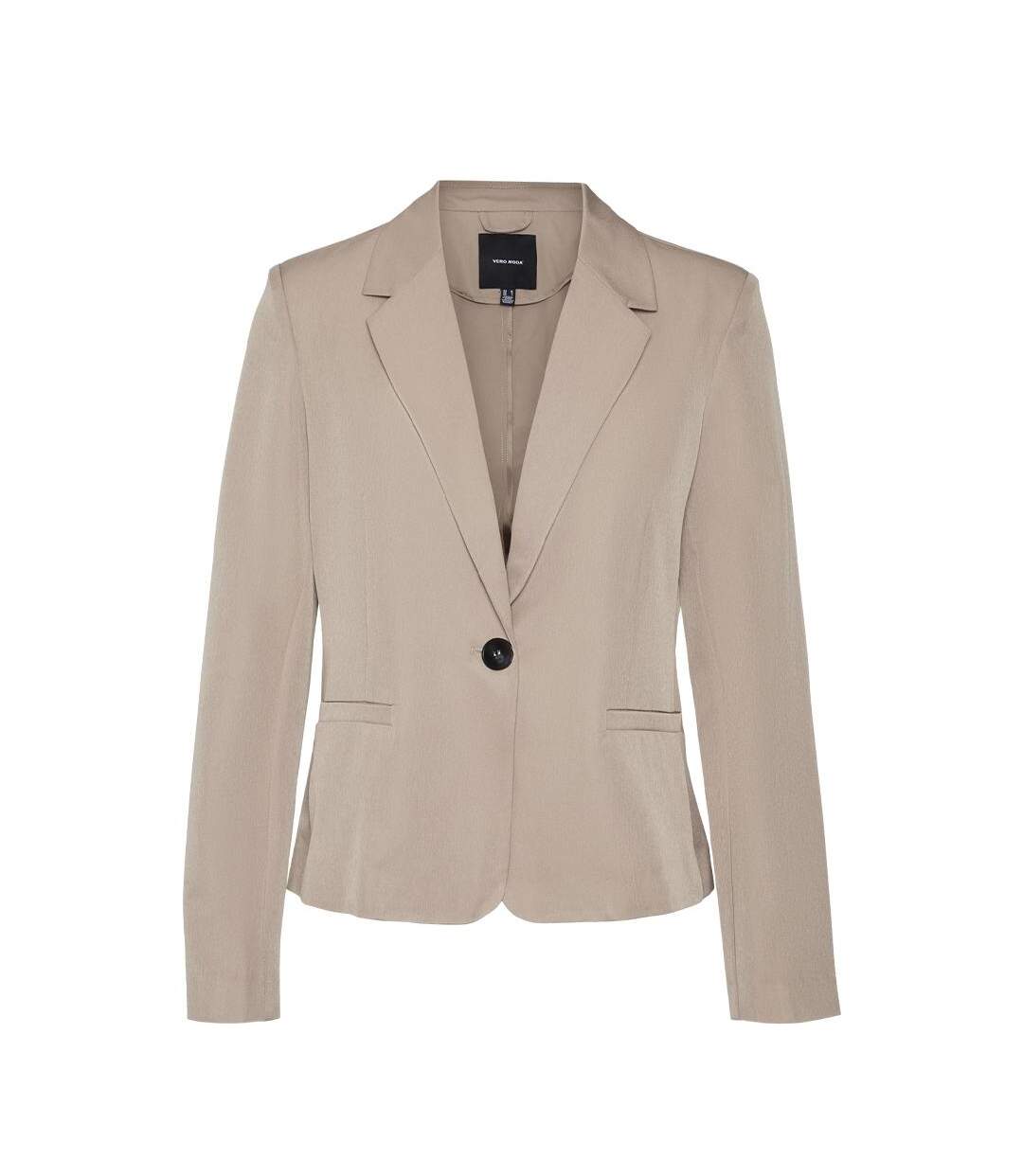 Blazer beige femme vero moda raya fitted-1