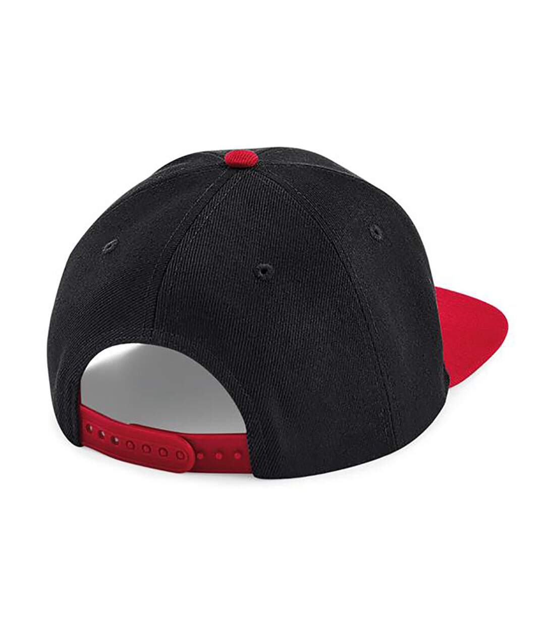 6 panel snapback cap black/red Beechfield-2