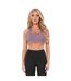 Womens/ladies Mesh Panel Sports Bra Grey Missy Empire-2