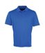 Mens coolchecker pique polo shirt royal blue Premier-1