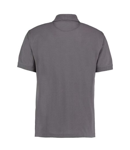 Polo À Manches Courtes Homme Gris Foncé Kustom Kit