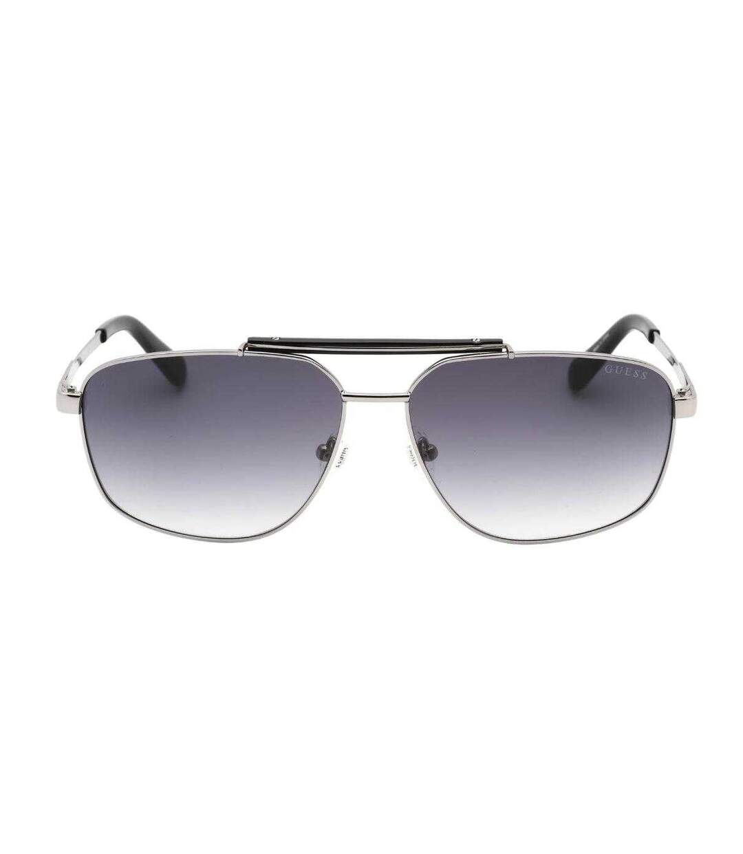 Lunettes De Soleil Motif/style Fumé Dégradé Homme Taille Unique Argenté Foncé Guess-4