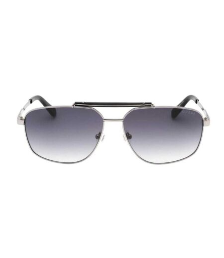 Lunettes De Soleil Motif/style Fumé Dégradé Homme Taille Unique Argenté Foncé Guess