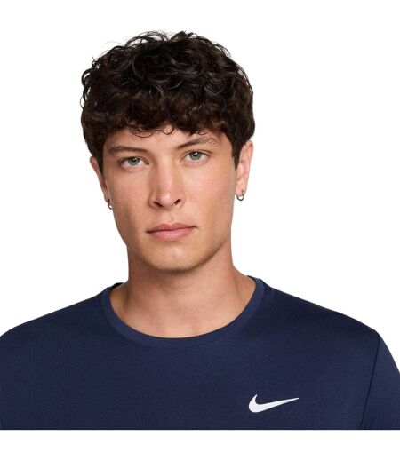 T-shirt Motif/style Swoosh Miler Homme Bleu Nuit Nike
