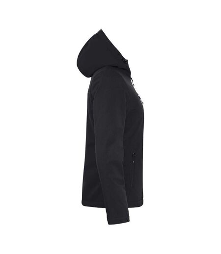 Womens/ladies Padded Soft Shell Jacket Black Clique