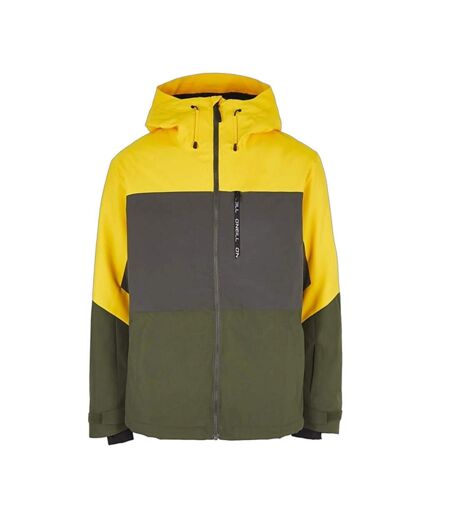 Blouson de ski jaune/kaki homme o'neill carbonite