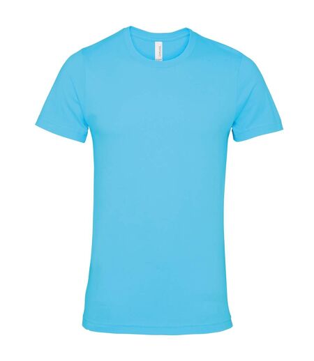 Unisex adult jersey crew neck t-shirt turquoise Bella + Canvas