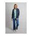 Womens/ladies ariana grid eco friendly full zip fleece jacket rich navy Weird Fish-3