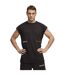 Mens Graphic Print Relaxed Fit Vest Top  Black Puma-1