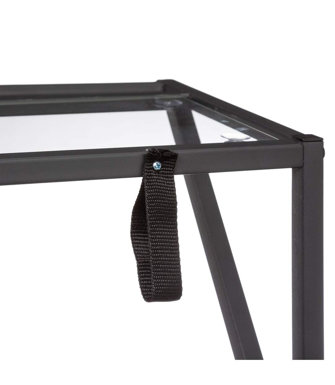 Porte-manteaux design industriel Jano - L. 80 x H. 160 cm - Noir-3
