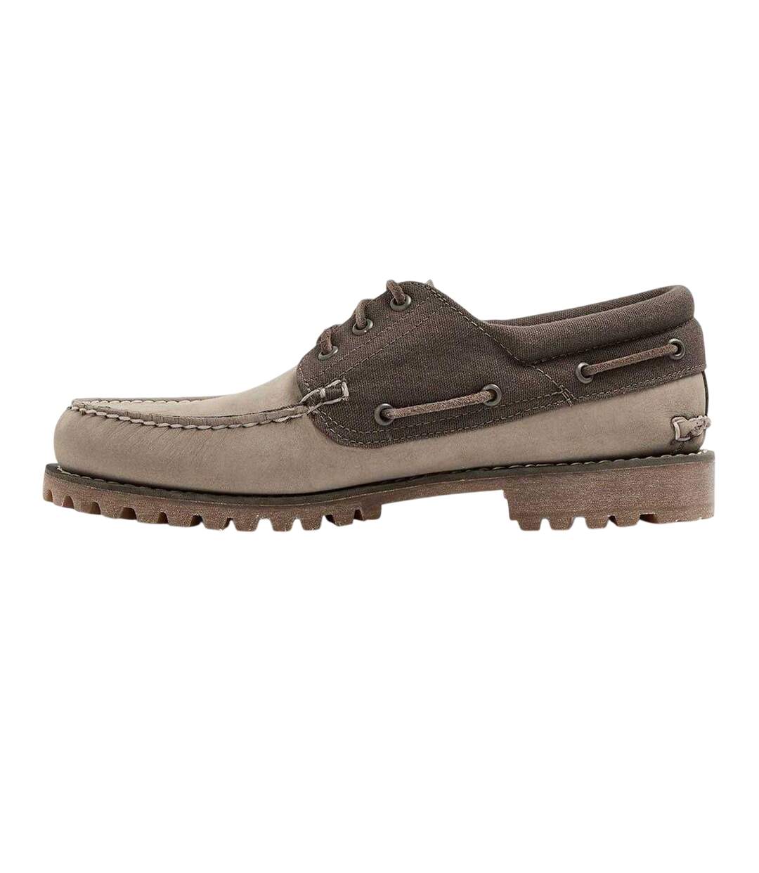 Mens Authentic Leather Boat Shoes Olive Timberland-2