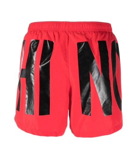 Short De Bain Motif Logo Homme Rouge Moschino