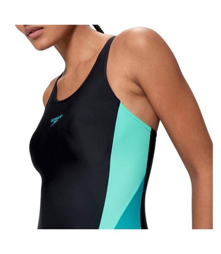 Maillot De Bain 1 Pièce Motif/style Blocs De Couleurs Splice 2.0 Femme Anthracite Bleu Speedo
