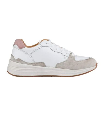 Moretta Womens/Ladies Alegra Leather Sneakers (Pink) - UTER1705