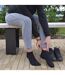 4 Pr Chaussettes Femme Bambou Respirantes Basses-5