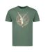 Unisex Adult Alchemy Devil Goat Cotton T-shirt Military Green Amplified-1