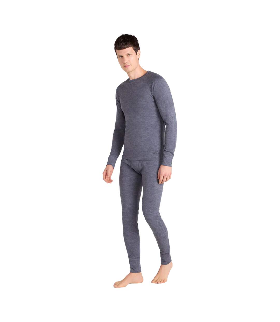 Mens Merino Wool Base Layer Top Grey Animal-4