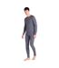 Mens Merino Wool Base Layer Top Grey Animal-4