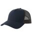 Rapper 5 Panel Cotton Sustainable Trucker Cap Navy Dark Grey Atlantis-1