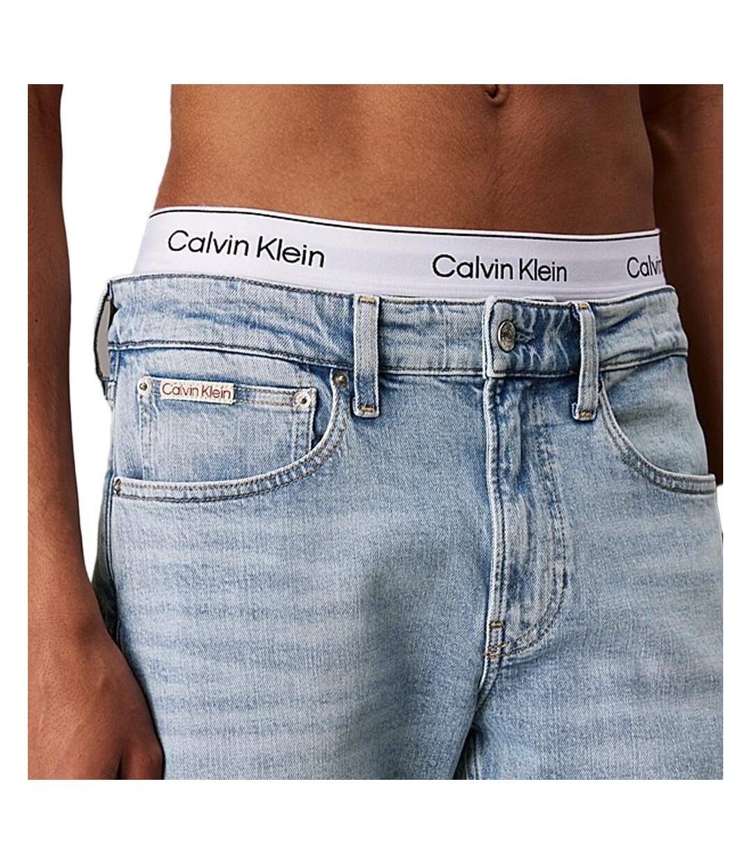 Jean slim taper bleu clair homme calvin klein jeans - w29-l32-3
