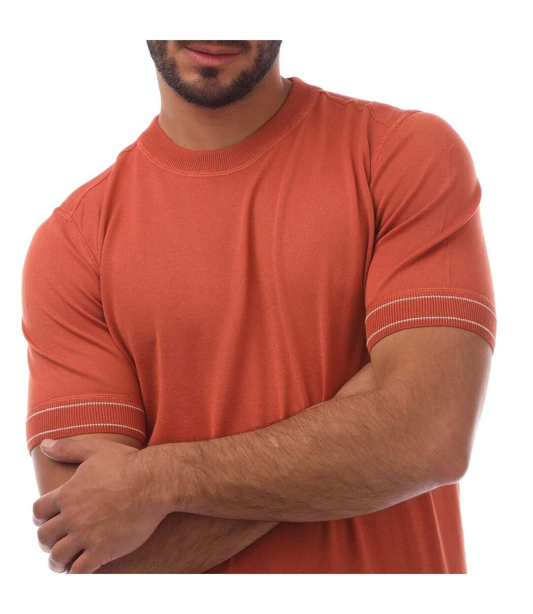 T-shirt Horelli Homme Orange Boss-4