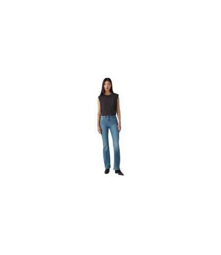 Womens/ladies High Rise Flared Jeans Light Blue Levis