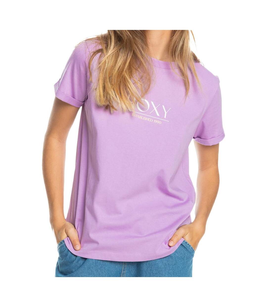 T-shirt Mauve Femme Roxy Noon Ocean - XS-1