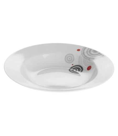 Lot de 6 Assiettes Creuses Instant 22cm Blanc