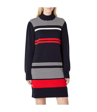Womens/ladies C_fuenta Dress Black Red Boss