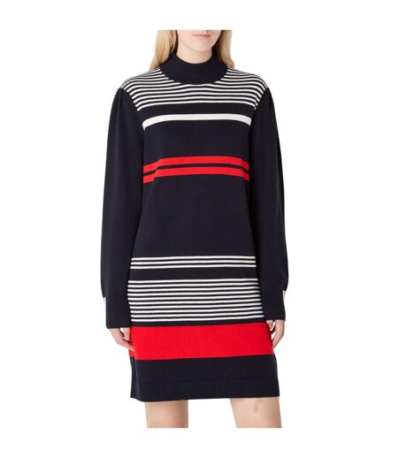 Womens/ladies C_fuenta Dress Black Red Boss