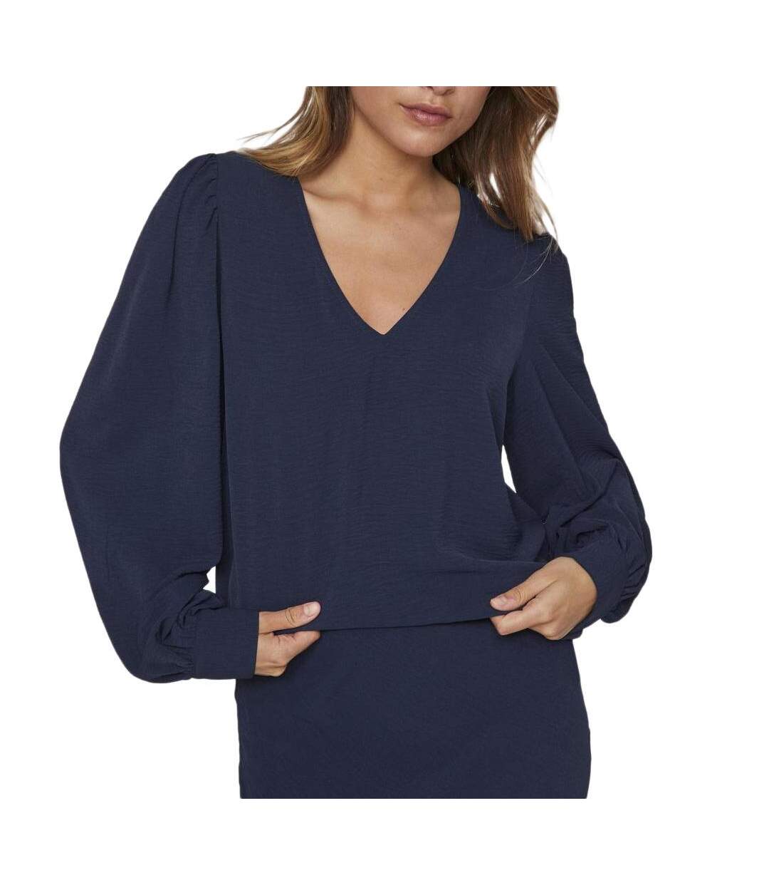Blouse marine femme vila gaja-1