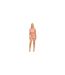 Womens/ladies Frill Bandeau Bikini Top Bright Pink Brave Soul-1