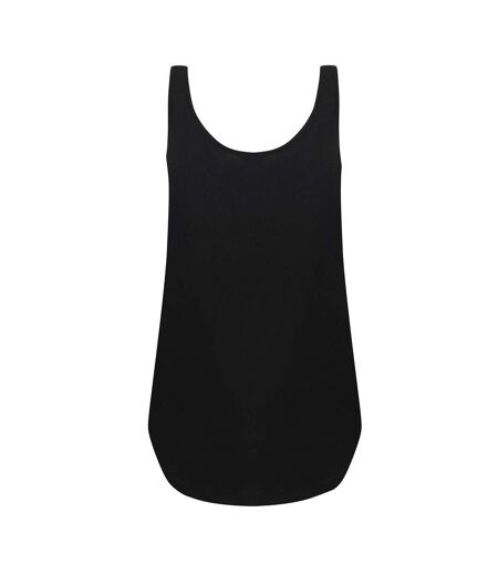 SF Womens/Ladies Slounge Tank Top (Black) - UTRW9349