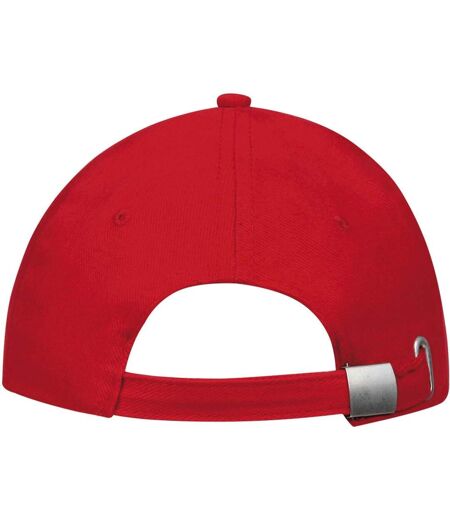 SOLS Unisex Buffalo 6 Panel Baseball Cap (Red/White) - UTPC372