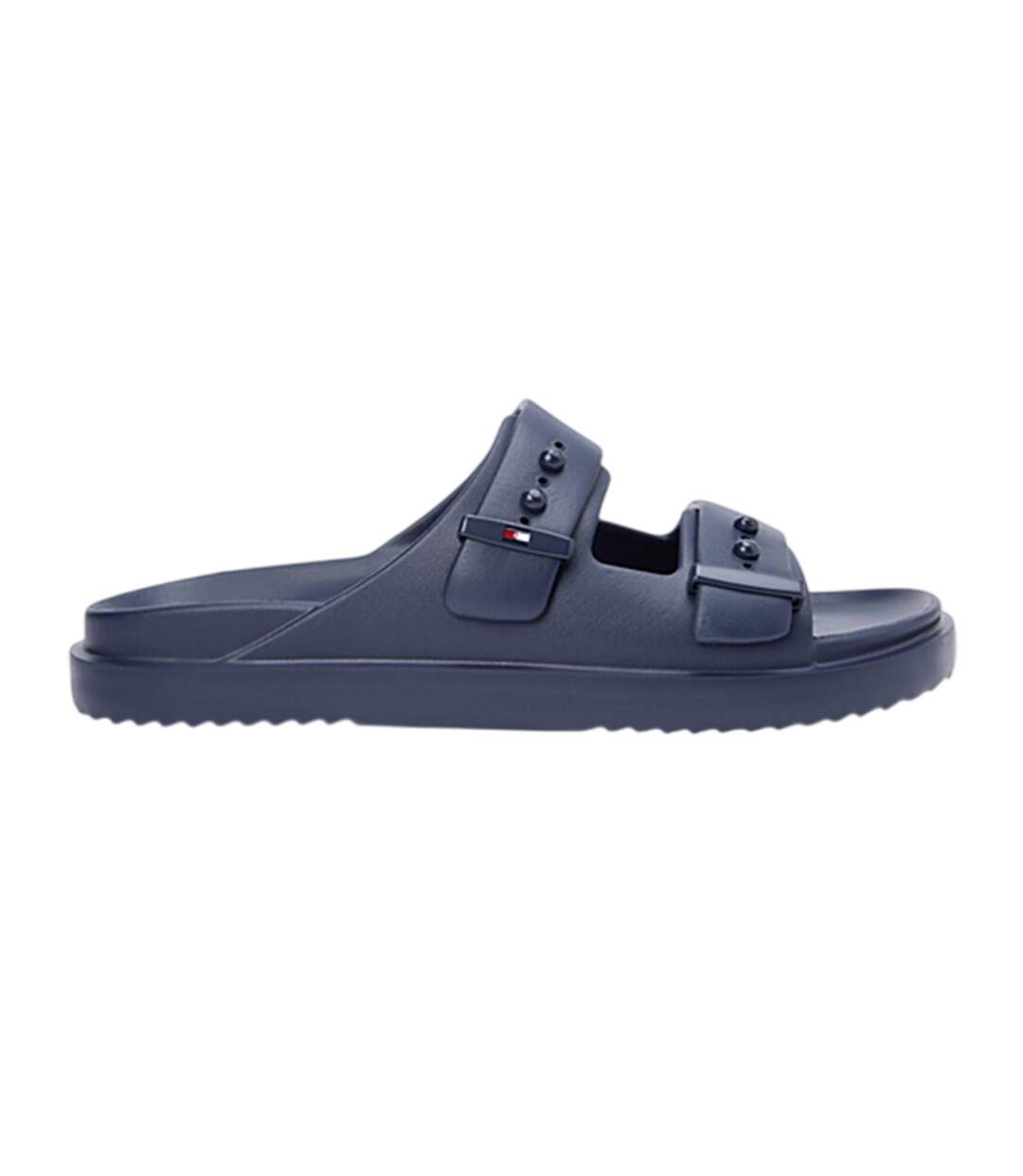 Mens Logo Double Strap Sliders Desert Sky Tommy Hilfiger-1