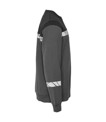 Mens Progression Hi-vis Sweatshirt Grey Black Projob