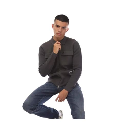 Cardigan homme anthracite Fred Perry