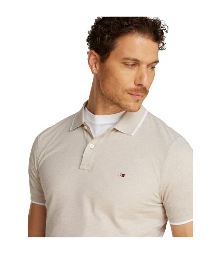 Mens Regular Polo Shirt Sandalwood Tommy Hilfiger