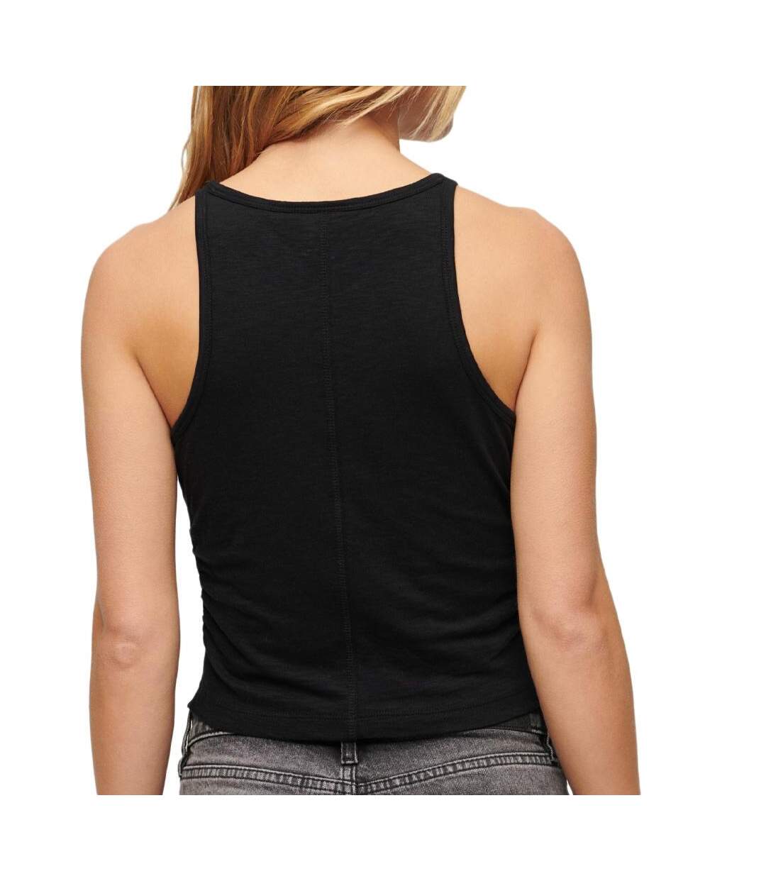Débardeur noir femme superdry superdry ruched-2
