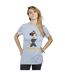 Disney Femme/Ladies Minnie Mouse Fashion Icon Cotton Boyfriend T-Shirt (Gris sportif) - UTBI37126-2