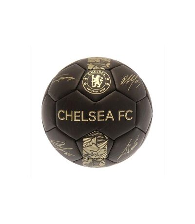 Chelsea FC - Ballon de foot PHANTOM (Noir / Doré) (Taille 1) - UTSG21995