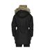 Manteau noir femme only liris fur - s-2