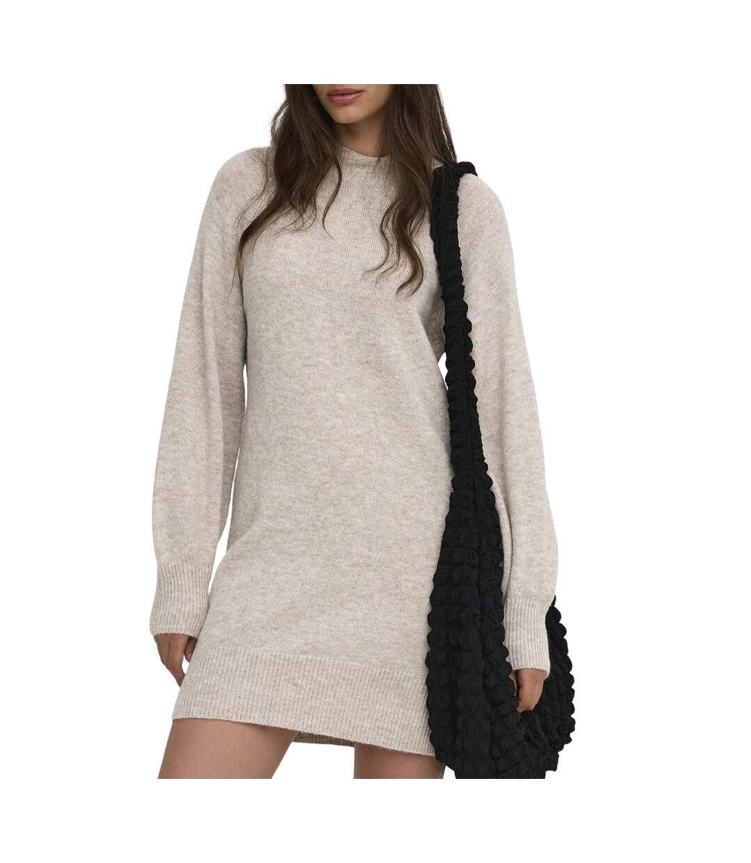 Robe beige femme only olivia-1