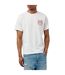 Mens Back Jeans Logo T-shirt White Replay-4